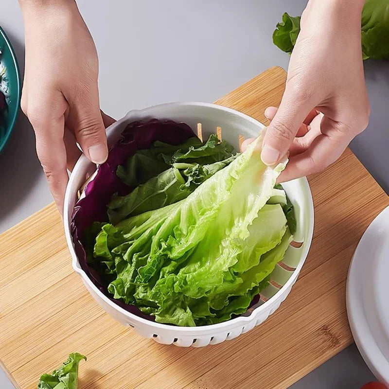 Cortador De Salada E Tigela De Corte Artefato